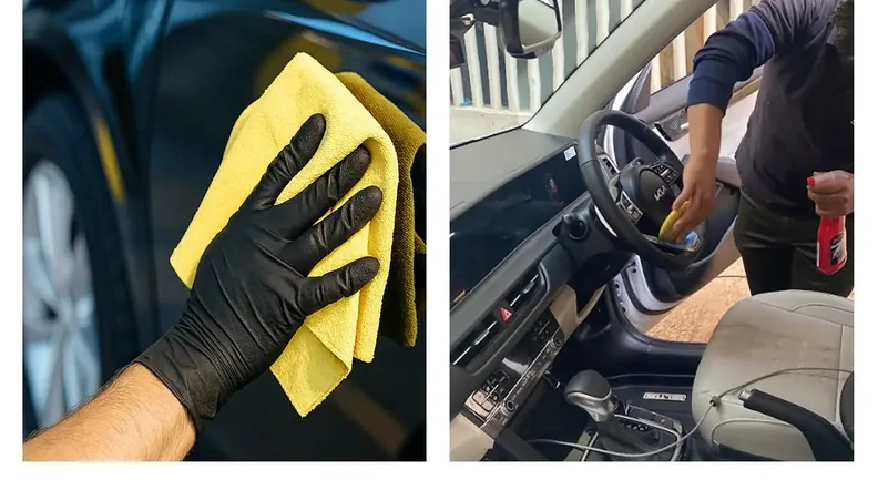 SazUp waterless wash and interior cleaning